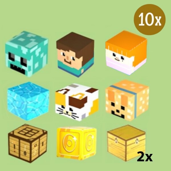 10x cuburi magnetice suplimentare pentru CRAFTBLOCK CBLOCK
