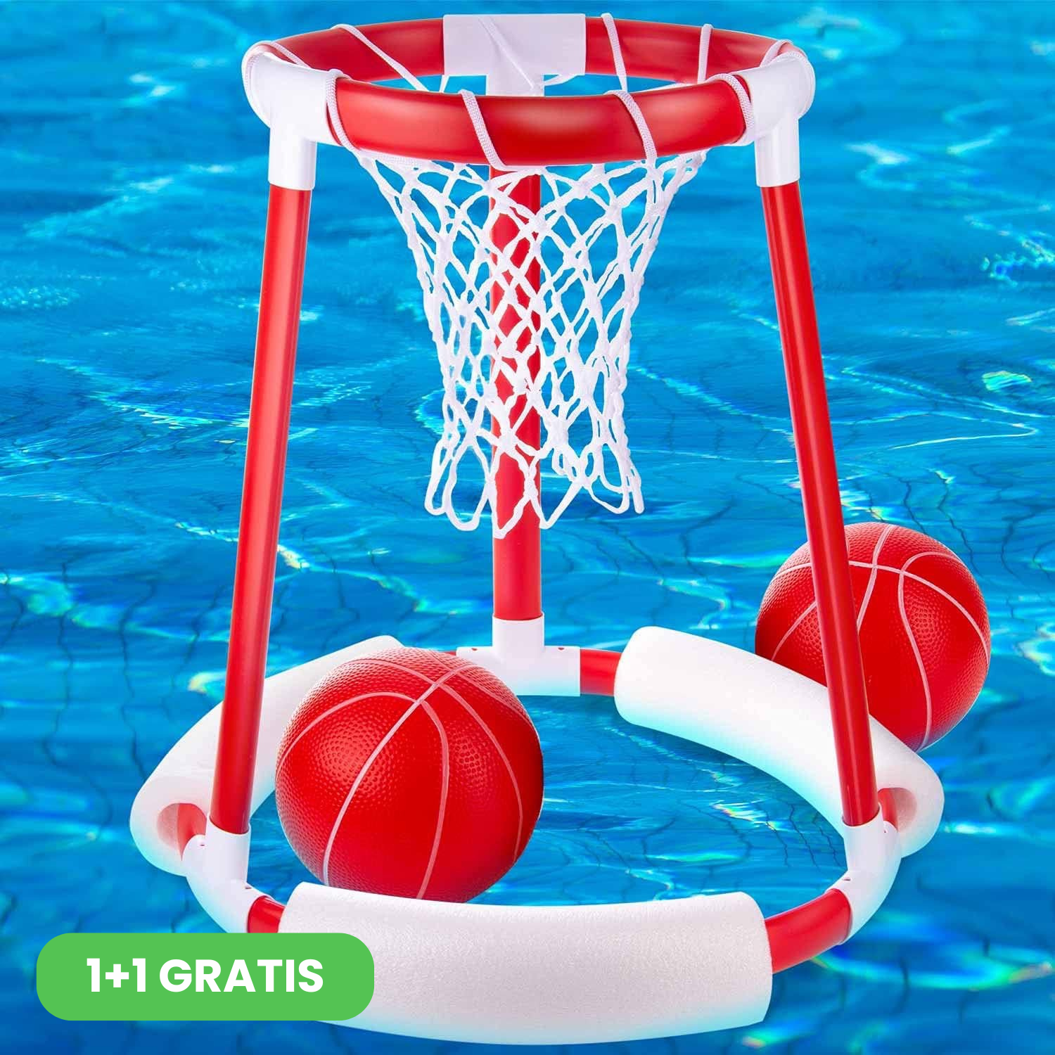Coș de baschet pentru apă cu minge POOLDUNK